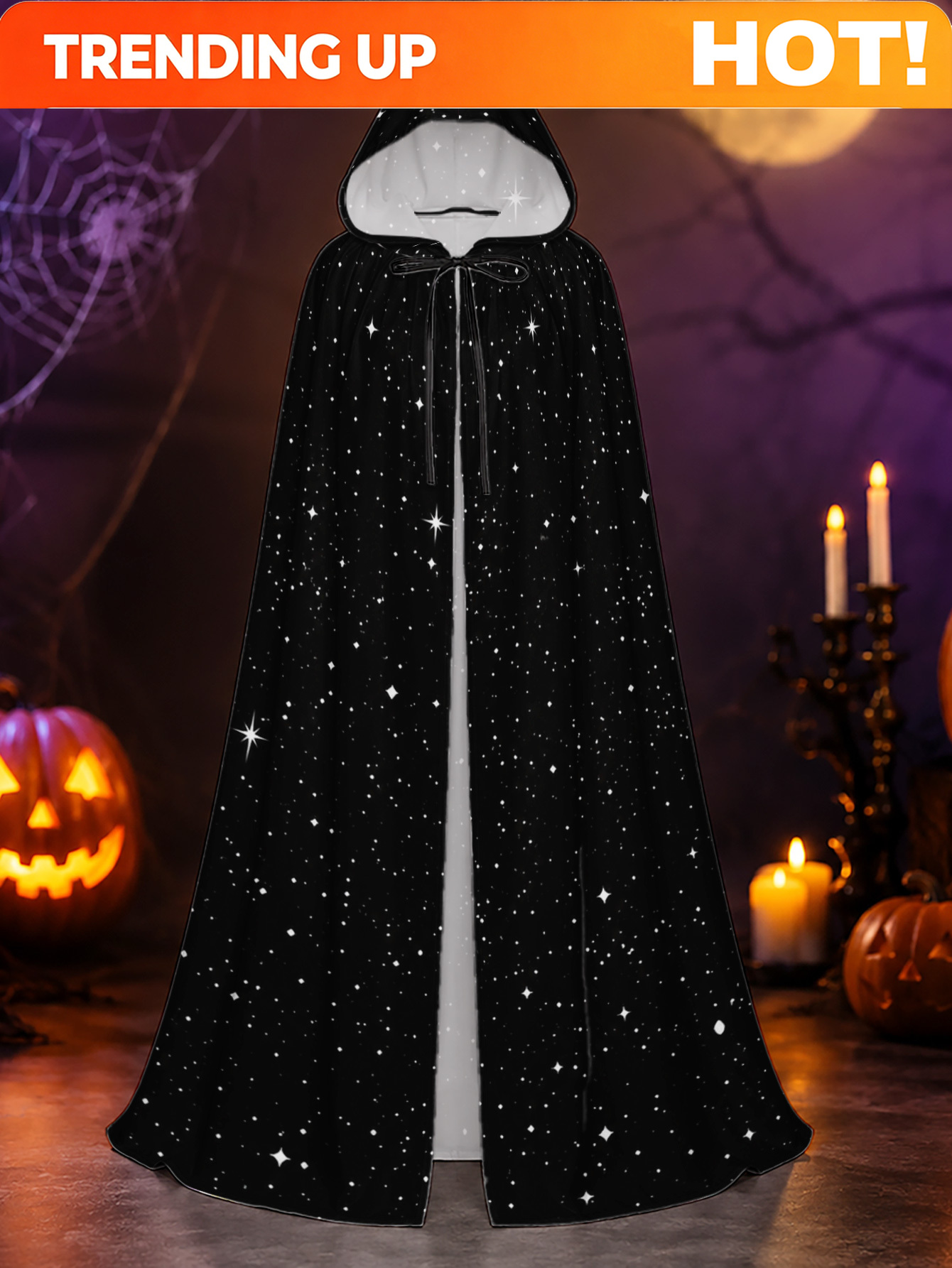 Custom Night Sky - Maßanfertigung 1 Stück, maschinenwaschbarer Polyester-Umhang mit