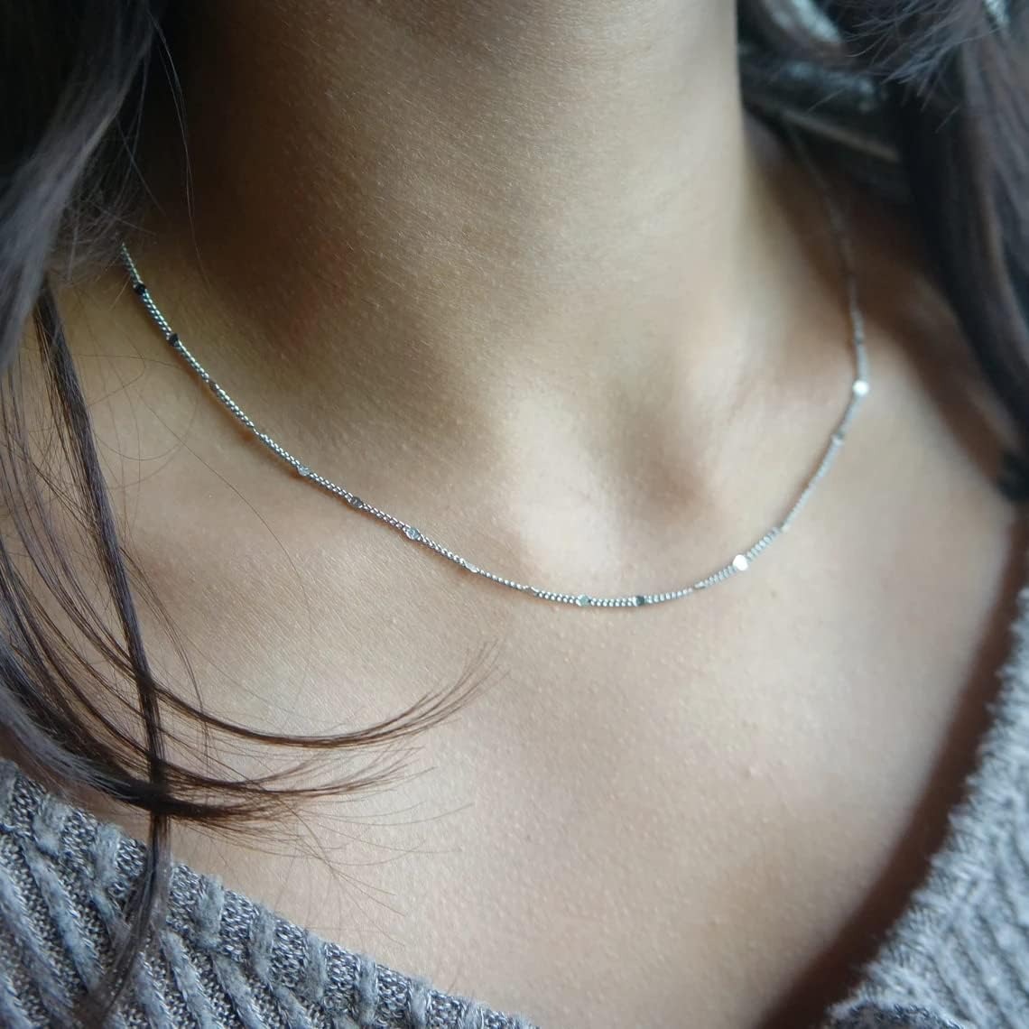 K vergoldeter/versilberter Sat – Birth Flower Necklace Bewertung und Preis