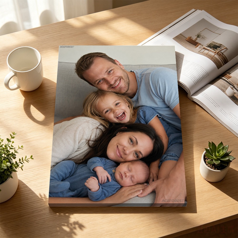 2D Personalisierte Foto-Leinwa – Engraved Wood Frame Bewertung und Preis